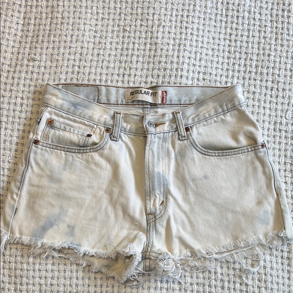 Vintage Levi Bleach Dyed Shorts